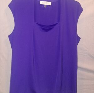 Kasper Women's Vibrant Purple Sleeveless Blouse
